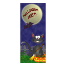 Halloween Party Spooky Cat Invitation