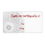 Halloween Party Thank You Gift Tags Custom Shipping Labels