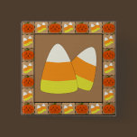 Halloween Patchwork Candy Corn Button buttons