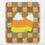 Halloween Patchwork Candy Corn Mousepad mousepads