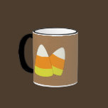 Halloween Patchwork Candy Corn Mug mugs
