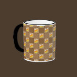 Halloween Patchwork Candy Corn Mug mugs