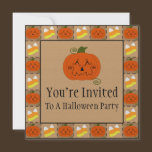 Halloween Patchwork Invitation invitations