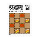 Halloween Patchwork Postage Stamp