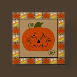 Halloween Patchwork Pumpkin Button buttons