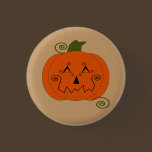 Halloween Patchwork Pumpkin Button buttons