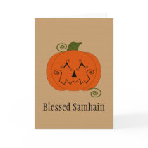 Halloween Patchwork Pumpkin Card
