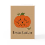Halloween Patchwork Pumpkin Card