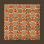 Halloween Patchwork Pumpkin Magnet magnets