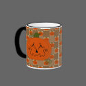 Halloween Patchwork Pumpkin Mug