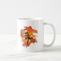 Halloween Pennant Dragonfly Mugs