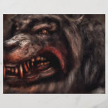 Halloween - perro enojado tarjetas informativas