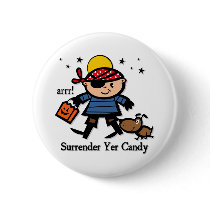 Halloween Pirate buttons by pinkinkart Halloween Pirate buttons