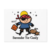 Halloween Pirate postcards by pinkinkart Halloween Pirate postcards