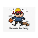 Halloween Pirate Postcard