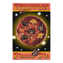 Halloween Pizza Pie posters by pizzaandpajamas Halloween Pizza Pie posters