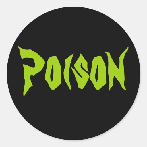 Halloween Poison Sticker Zazzle