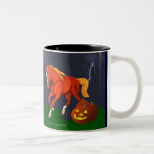 Halloween Pony with Jack 'o' lanterns Coffee Mug