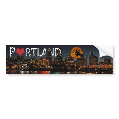 Halloween Portland Bumper Sticker by USGolfer