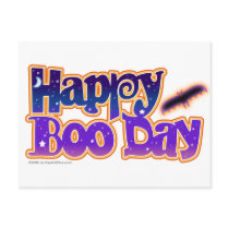 Halloween Post Cards - Happy Boo Day Art postcards by Happy_Holly_Daze Halloween Post Cards - Happy Boo Day Art postcards