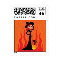 Halloween Postage Stamp Art