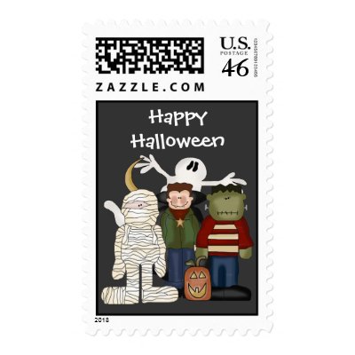 Halloween Postage Stamps