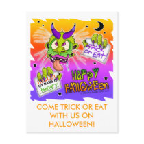 Halloween Postcards, Party Invitations Boogeyman by Happy_Holly_Daze Halloween Postcards, Party Invitations Boogeyman
