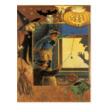 Halloween Pranksters Vintage Postcard