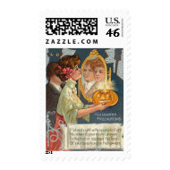Halloween Precautions stamp