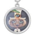 Halloween Prim Pumpkin Goth Necklace necklace