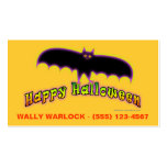 Halloween Profile Cards - Bats 4 Halloween Business Card