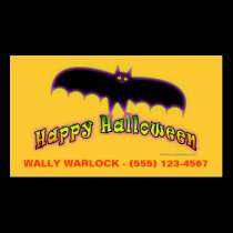 Halloween Profile Cards - Bats 4 Halloween business cards