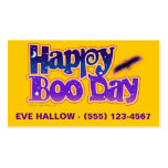 Halloween Profile Cards - Happy Boo Day Business Card
