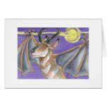 Halloween Pronghorn Antelope Fantasy Bat cards