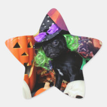 Halloween - Pug - Daisy Mae Stickers