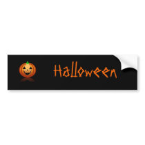 Halloween Pumkin BB Bumper Sticker