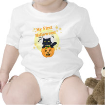 Halloween Pumpkin and Cat T-Shirt