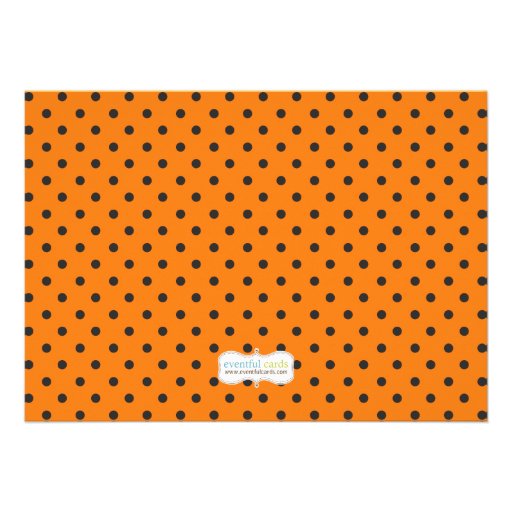 Halloween Pumpkin Baby Girl Shower Invitation