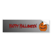 Halloween Pumpkin Bumper Sticker bumper stickers