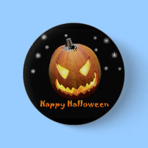 Halloween Pumpkin Button