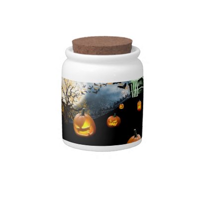 Halloween Pumpkin Candy Jars