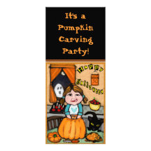 Halloween Pumpkin Carving Party Invitation