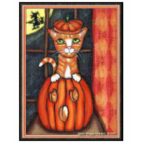 Halloween Pumpkin Cat Kids T-Shirt by jamiecreates1 Halloween Pumpkin Cat Kids T-Shirt