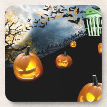 Halloween Pumpkin Drink Coaster