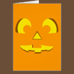Halloween Pumpkin Face cards