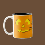 Halloween Pumpkin Face Mug mugs