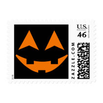 Halloween Pumpkin Faces Custom Postage 1