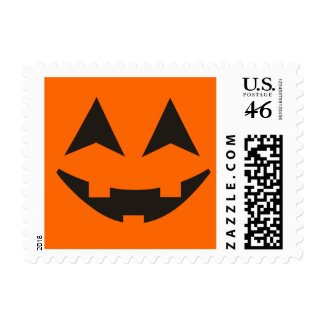 Halloween Pumpkin Faces Custom Postage 2 stamp