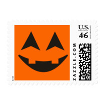 Halloween Pumpkin Faces Custom Postage 4