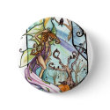 Halloween Pumpkin Faerie Button